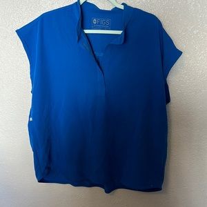 Figs Royal Blue Rafaela- Oversized Scrub Top